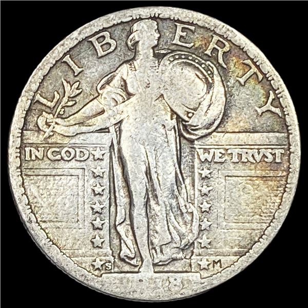 1918-S Silver Standing Liberty Quarter LIGHTLY CIRCULATED