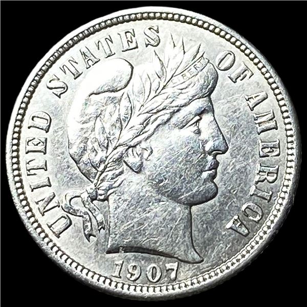 1907-S Silver Barber Dime UNCIRCULATED