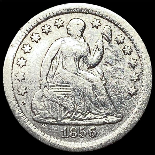 1856-O Silver Seated Liberty Half Dime NEARLY  UNCIRCULATED