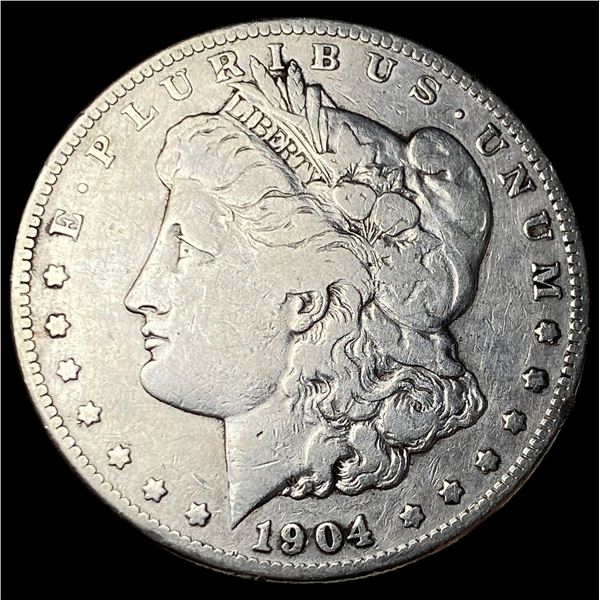 1904-S Silver Morgan Dollar LIGHTLY  CIRCULATED