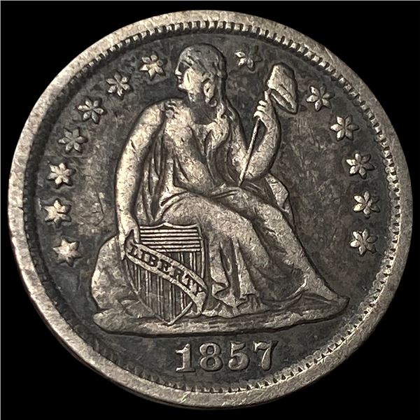 1857 Seated Liberty Dime CLOSELY UNCIRCULATED