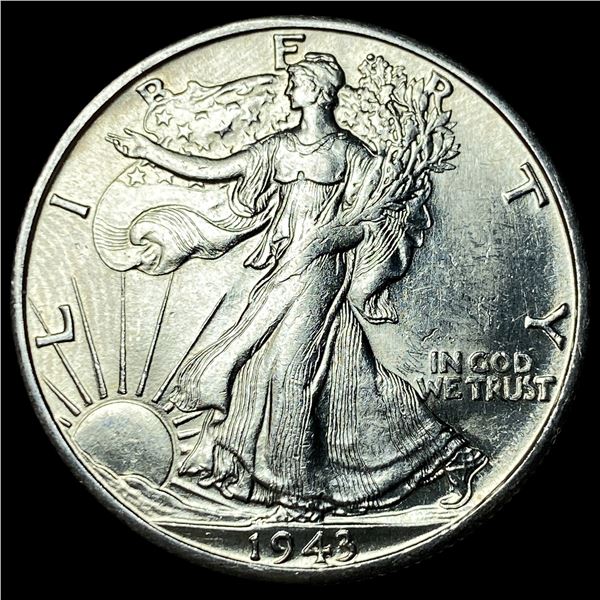 1943-D Silver Walking Liberty Half Dollar  UNCIRCULATED
