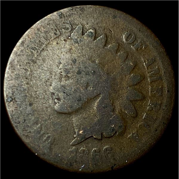 1866 Indian Head Cent NICELY CIRCULATED