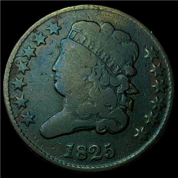 1825 Classic Half Cent LIGHTLY CIRCULATED