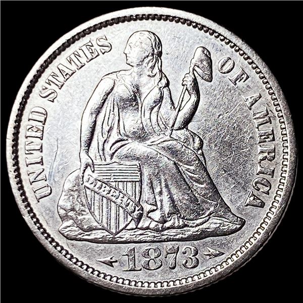 1873 Arrows Seated Liberty Dime UNCIRCULATED
