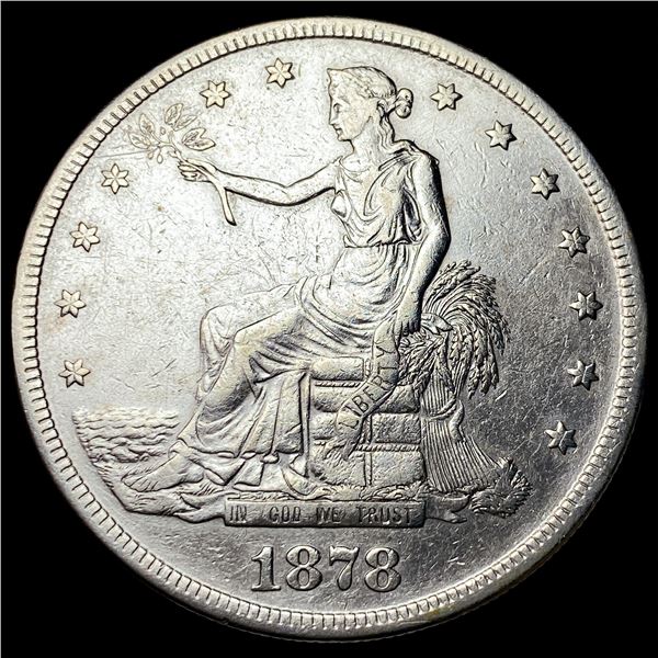 1878-S Silver Trade Dollar NEARLY  UNCIRCULATED