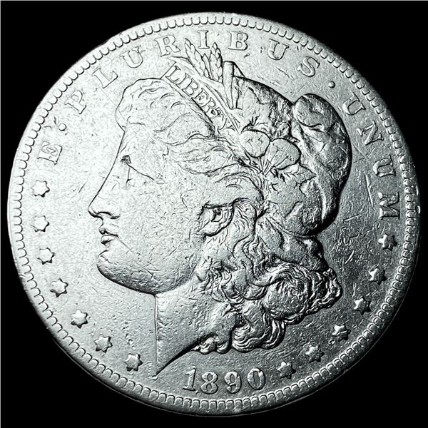 1890-CC Silver Morgan Dollar NEARLY  UNCIRCULATED