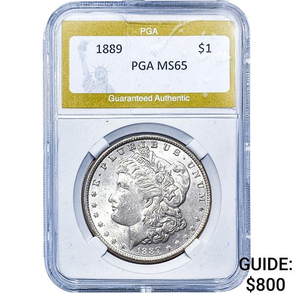 1889 Morgan Silver Dollar PGA MS65