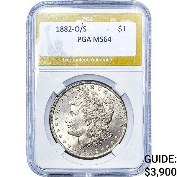 1882-O/S Morgan Silver Dollar PGA MS64