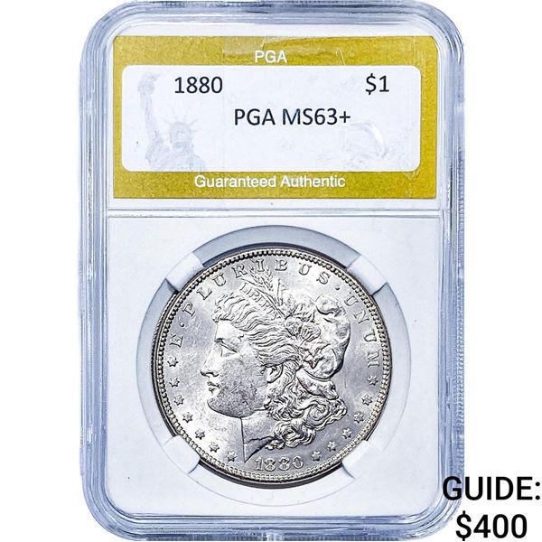 1880 Morgan Silver Dollar PGA MS63+