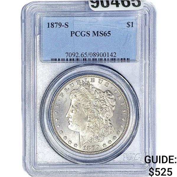 1879-S Morgan Silver Dollar PCGS MS65