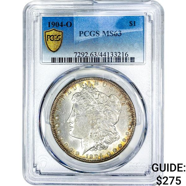 1904-O Morgan Silver Dollar PCGS MS63