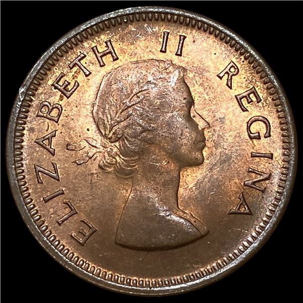 1960 South Africa Bronze 1 Farthing