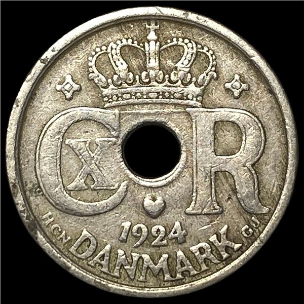 1924 HCN Denamrk Copper Nickel 10 Ore