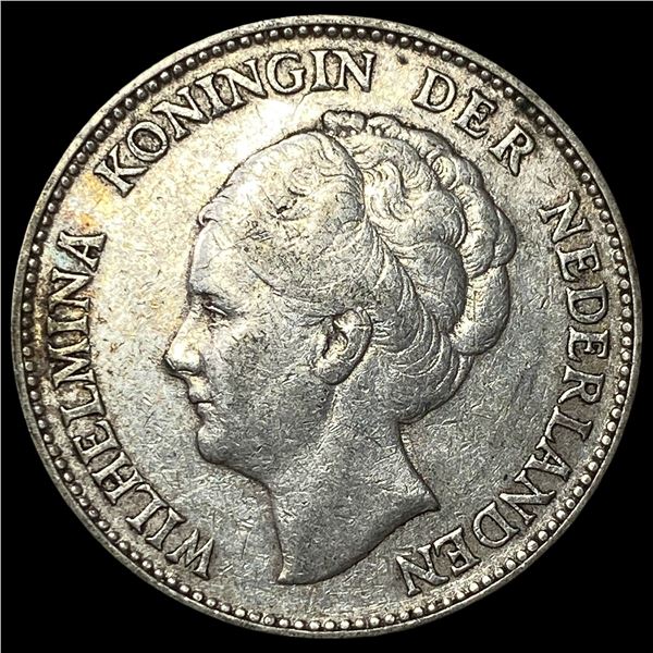 1924 Netherlands Silver 1 Gulden