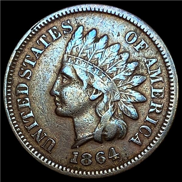 1864 L Indian Head Cent NEARLY UNCIRCULATED