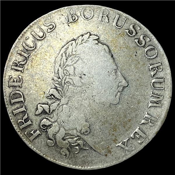 1783 German States Prussia Silver Thaler  LIGHTLY CIRCULATED