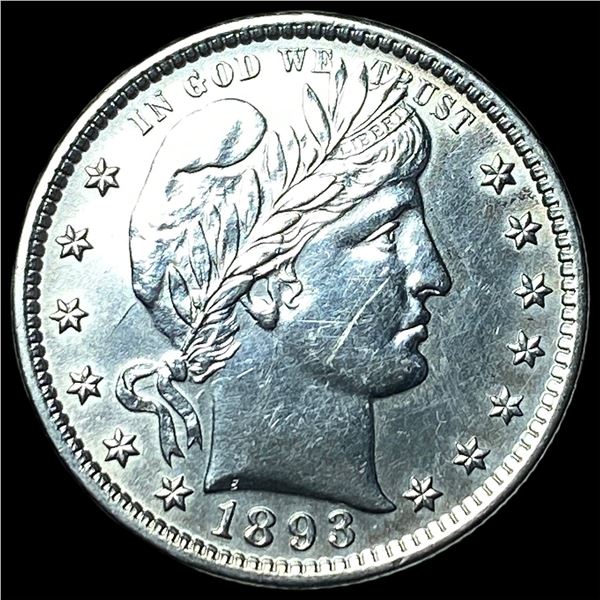 1893 Barber Silver Quarter HIGH GRADE