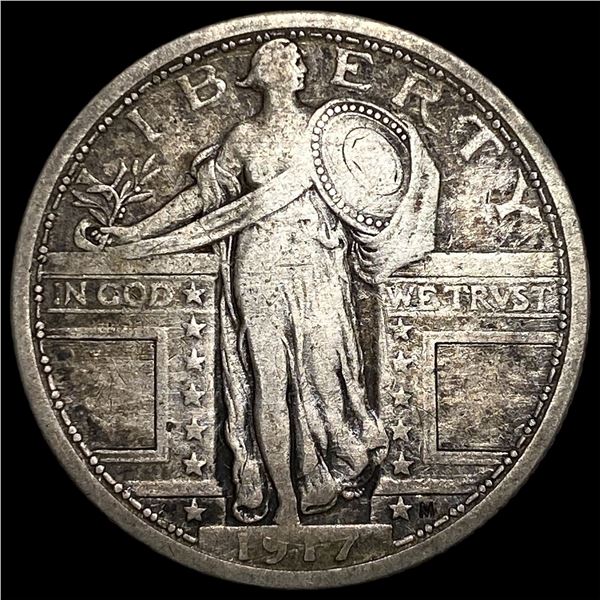 1917 Type 1 Standing Liberty Quarter LIGHTLY  CIRCULATED