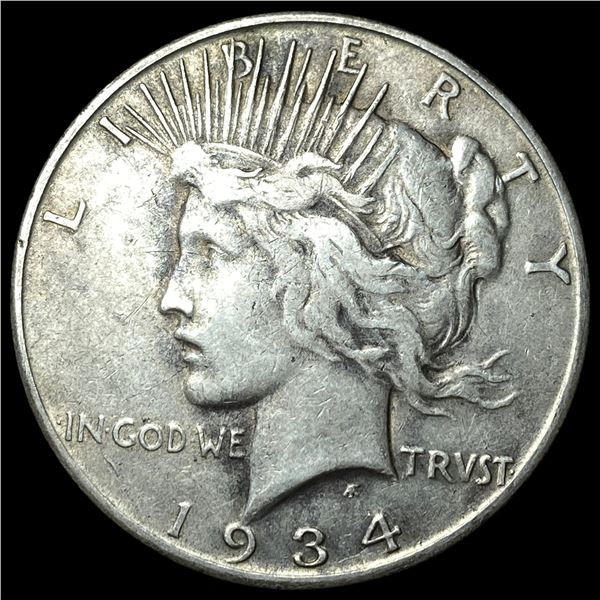 1934-S Silver Peace Dollar NEARLY  UNCIRCULATED