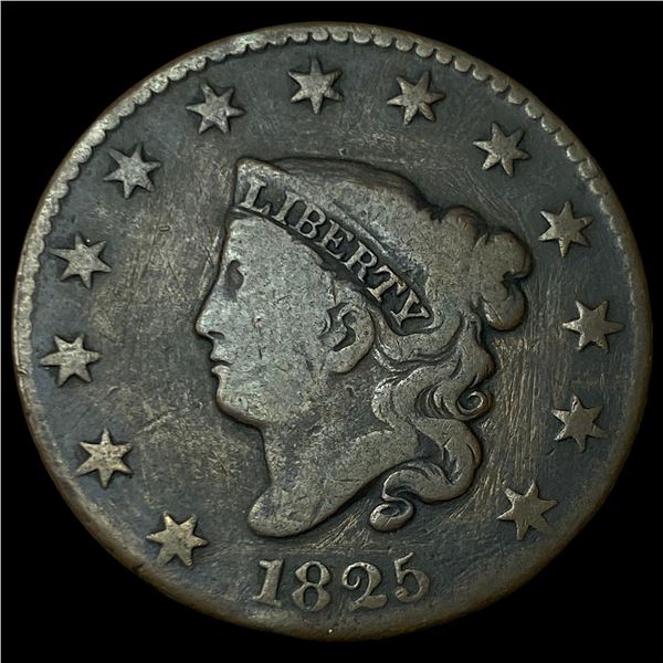 1825 Coronet Head Large Cent NICELY  CIRCULATED