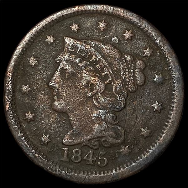 1845 Braided Hair Large Cent UNCIRCULATED