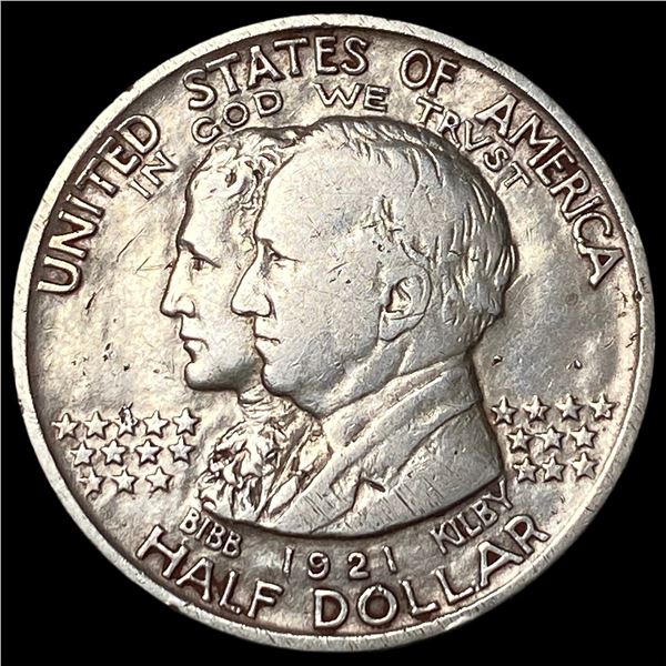 1921 Silver Alabama Half Dollar CLOSELY  UNCIRCULATED