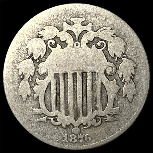 1876 Shield Nickel NICELY CIRCULATED