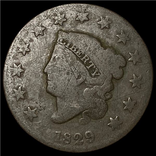 1829 Coronet Head Large Cent NICELY  CIRCULATED