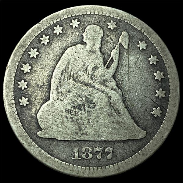 1877-CC Seated Liberty Half Dollar NICELY  CIRCULATED