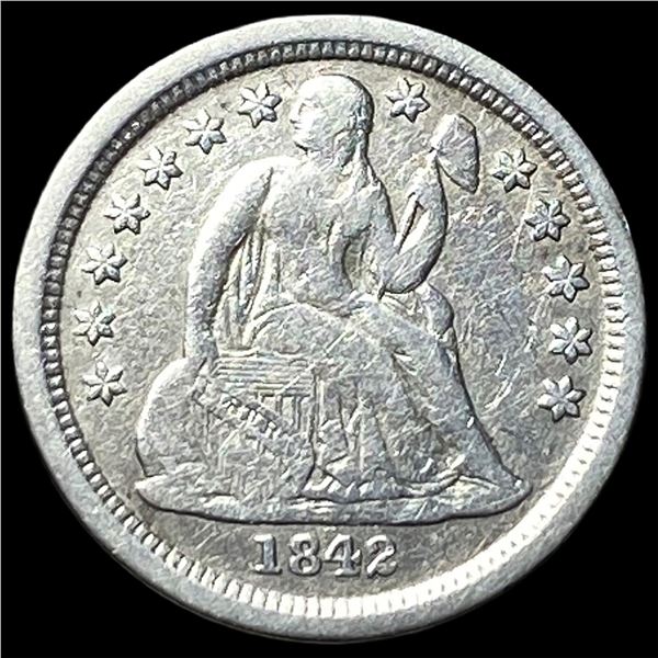 1842-O Silver Seated Liberty Dime HIGH GRADE