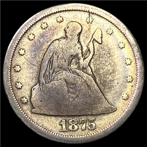 1875-S Silver Twenty Cent Piece NICELY  CIRCULATED