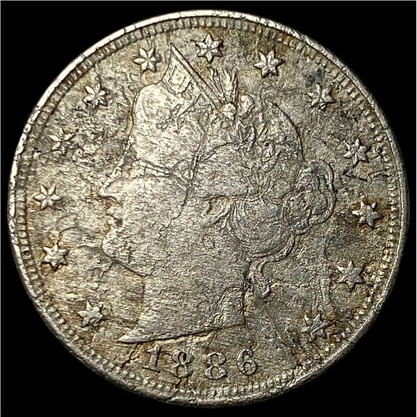 1886 Liberty Head Nickel NICELY CIRCULATED