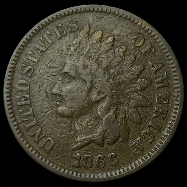 1866 Indian Head Cent LIGHTLY CIRCULATED