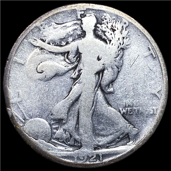 1921-S Silver Walking Liberty Half Dollar  NICELY CIRCULATED