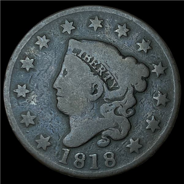 1818 Coronet Head Large Cent NICELY  CIRCULATED