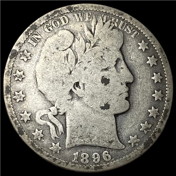 1896-O Silver Barber Half Dollar NICELY  CIRCULATED