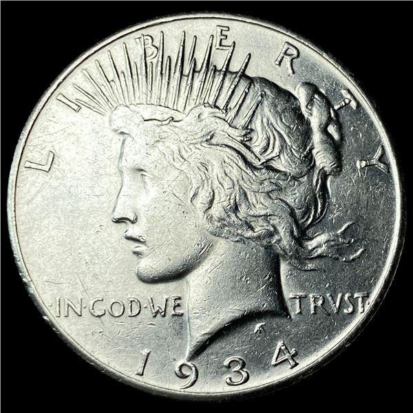 1934-S Silver Peace Dollar CLOSELY  UNCIRCULATED