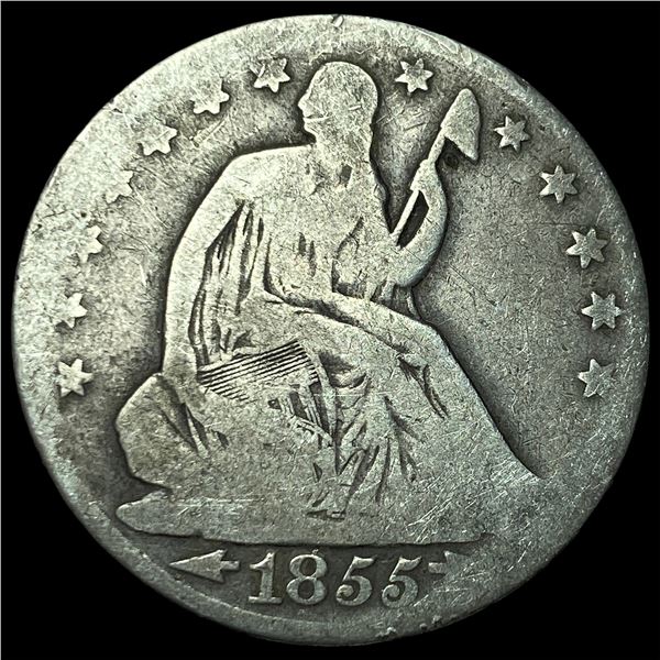 1855-O Arrows Seated Liberty Half Dollar  NICELY CIRCULATED