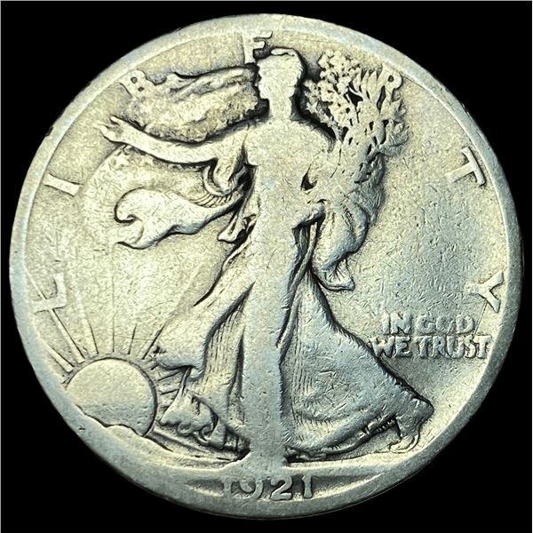 1921-S Silver Walking Liberty Half Dollar  NICELY CIRCULATED