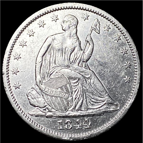 1844-O Silver Seated Liberty Half Dollar  CLOSELY UNCIRCULATED