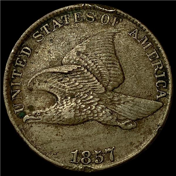 1857 Flying Eagle Cent NEARLY UNCIRCULATED