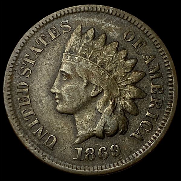 1869 Indian Head Cent LIGHTLY CIRCULATED