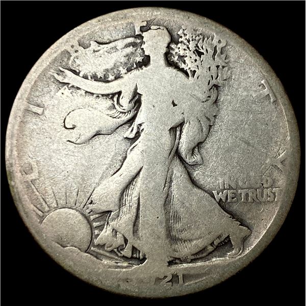 1921-D Silver Walking Liberty Half Dollar  NICELY CIRCULATED