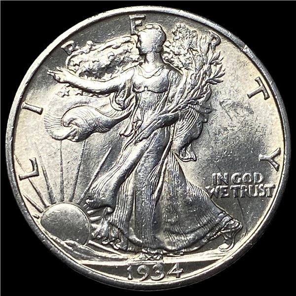 1934-D Silver Half Dollar Walking Liberty  UNCIRCULATED