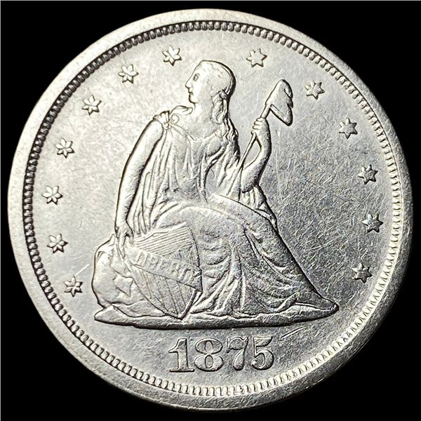 1875-S Silver Twenty Cents LIGHTLY CIRCULATED