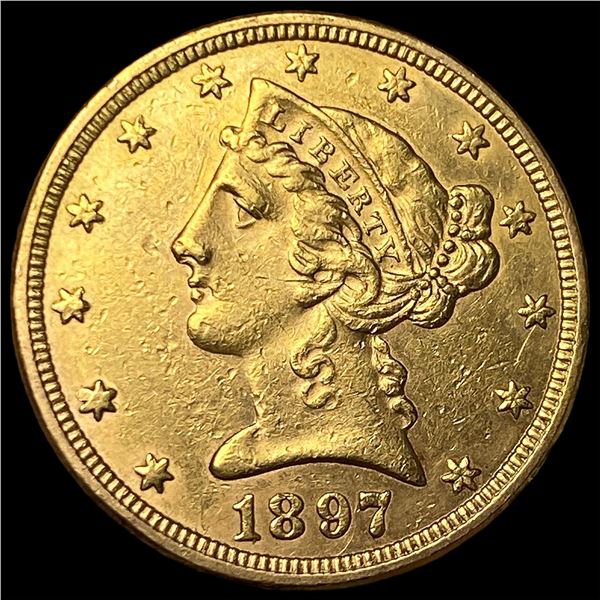 1897 Gold $5 Liberty Head Half Eagle  UNCIRCULATED