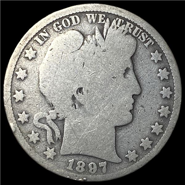 1897-O Silver Barber Half Dollar NICELY  CIRCULATED