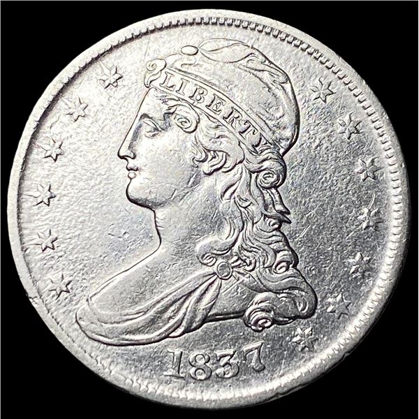 1837 Capped Bust Half Dollar CLOSELY  UNCIRCULATED
