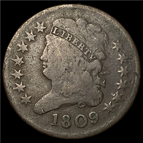 1809 Classic Head Half Cent NICELY CIRCULATED